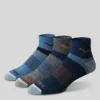 Inferno Merinowolle-Mischung, 3er-Pack, kurze Socken