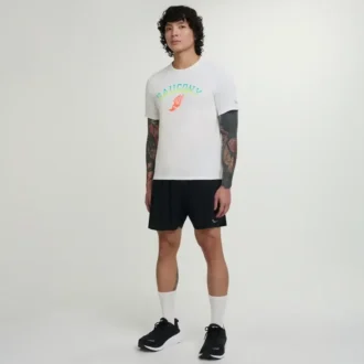 Kurzarm-Shirt mit Stoppuhr-Motiv