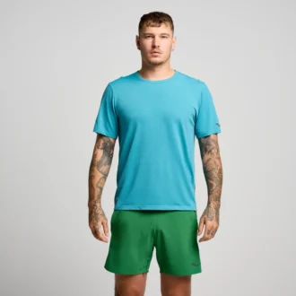 Saucony Stopwatch Kurzarm-Shirt für Herren