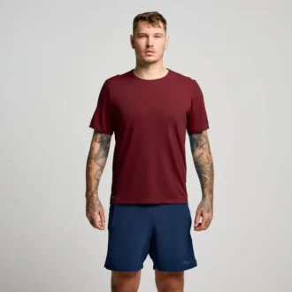 Saucony Stopwatch Kurzarm-Shirt für Herren