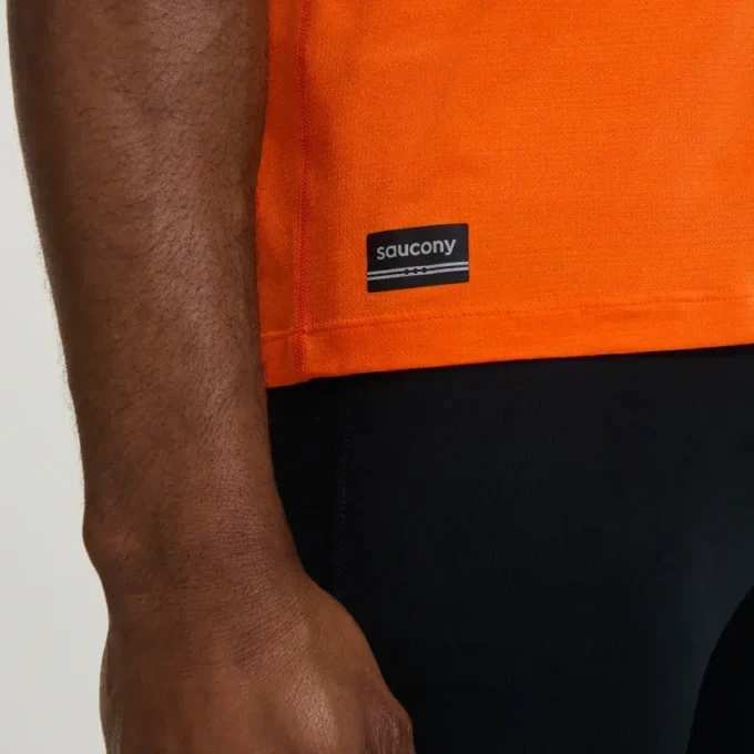 Saucony Stopwatch Kurzarm-Shirt für Herren